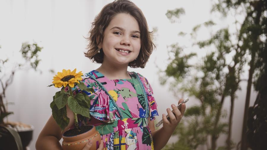 Aos 8 anos, Júlia criou o projeto para incentivar crianças a preservar - Alexandre Rezende/UOL