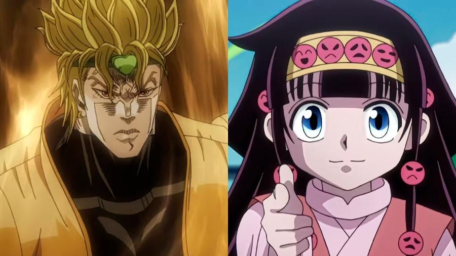 Dio Brando de "Jojo's Bizarre Adventure" e Alluka de "Hunter x Hunter"