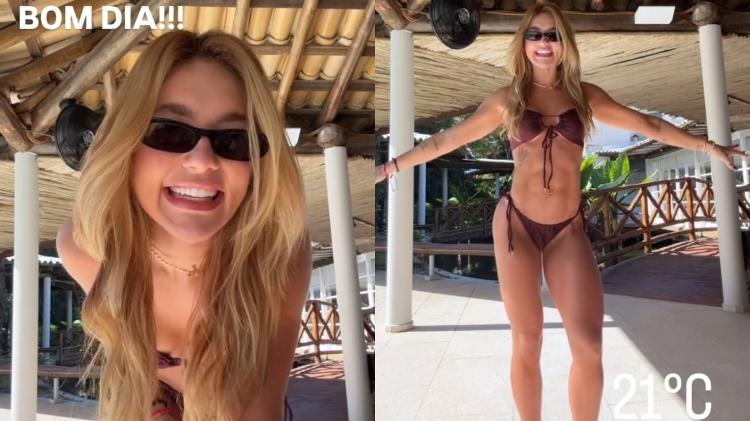 Virginia Fonseca renova bronzeado de biquíni.