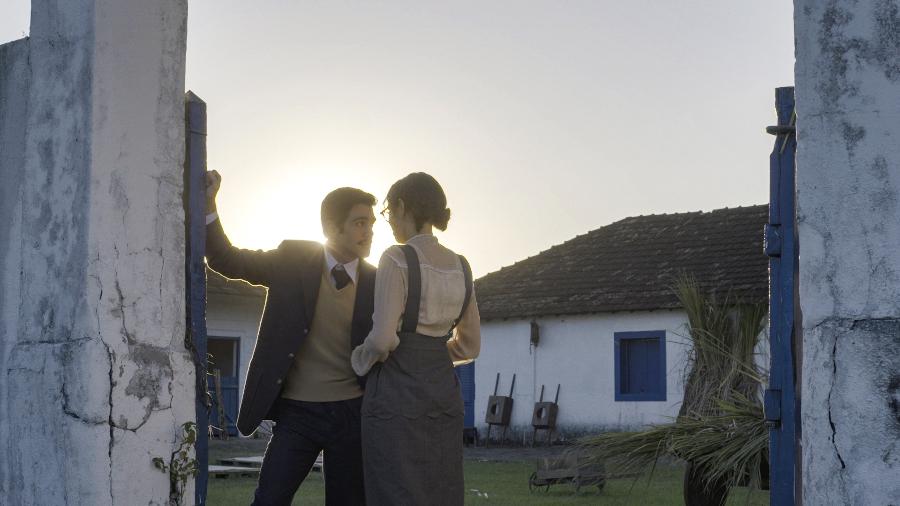 Ana Maria (Julia Lemos)&nbsp;e Manoel (Daniel Rangel) em 'A Nobreza do Amor