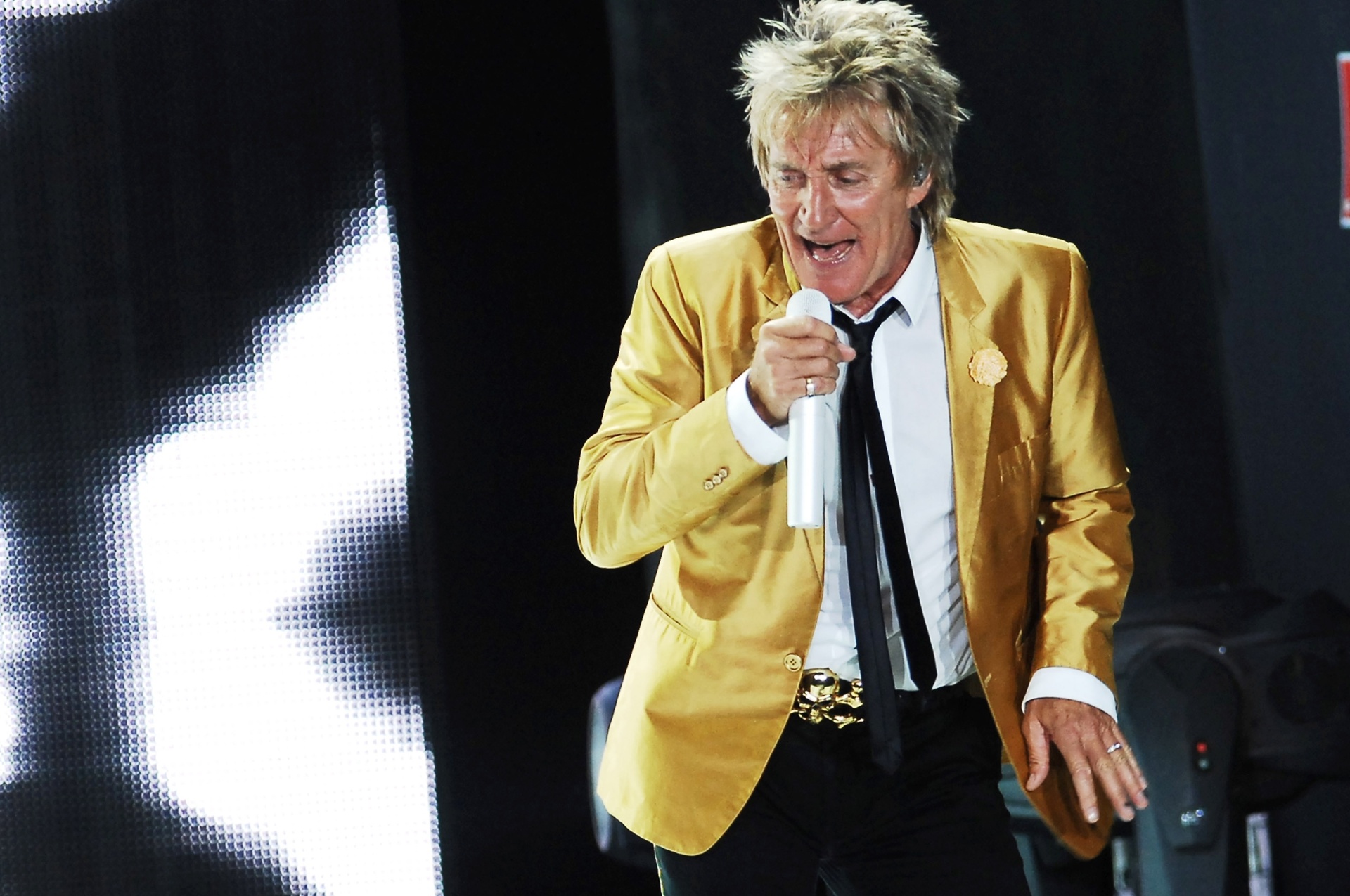 19.set.2015 - Rod Stewart faz show na arena Allianz Parque, em São Paulo - Reinaldo Canato/UOL