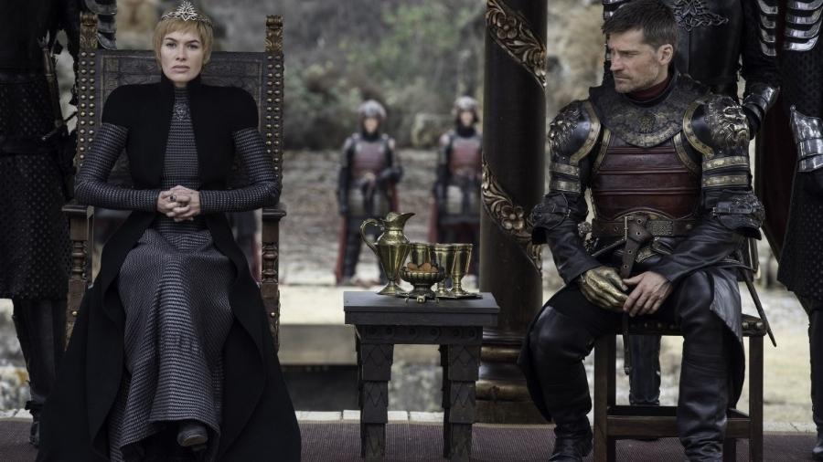 Cersei e Jaime em cena do último episódio da sétima temporada de "Game of Thrones" - Divulgação/HBO