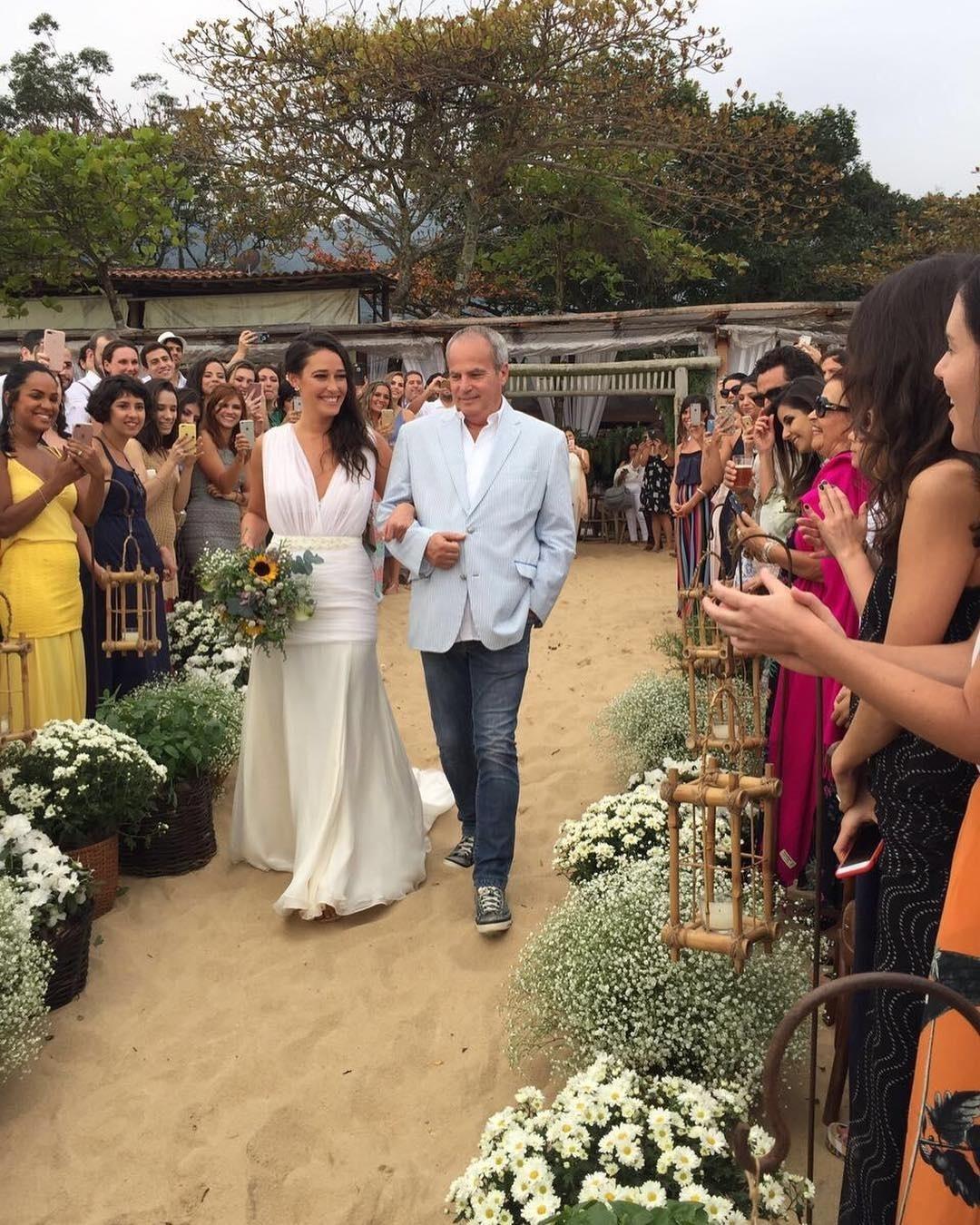 Jayme Monjardim conduz a filha, Maria Fernanda até o altar - Reprodução/Instagram/jayme_monjardim
