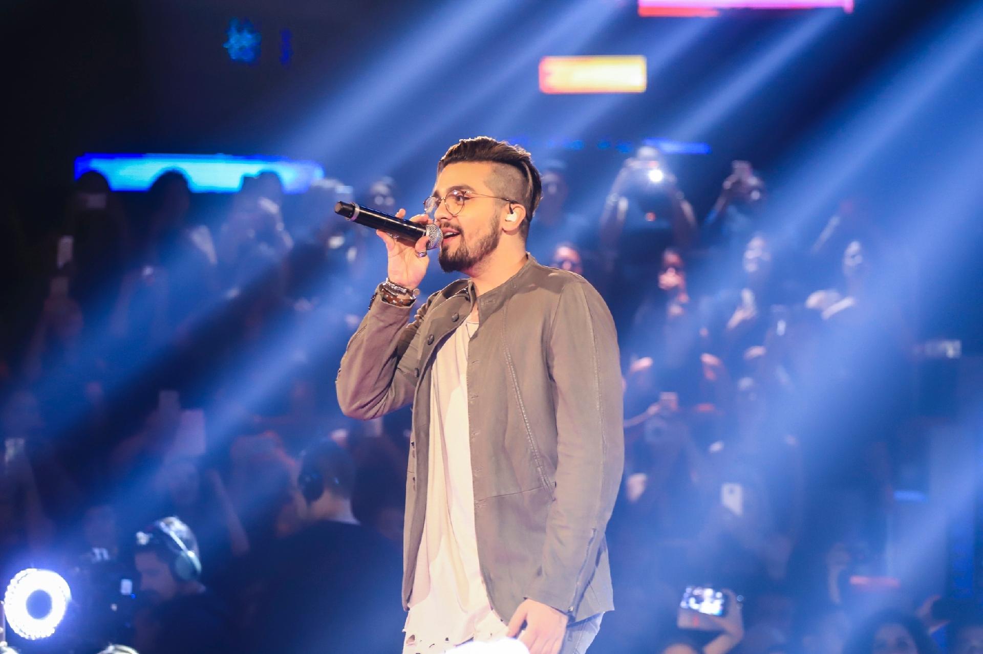 Luan Santana no "Caldeirão de Ouro" - Paulo Belote/TV Globo