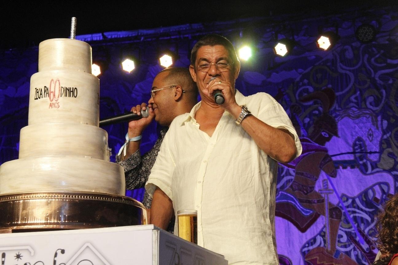 Zeca Pagodinho festeja seus 60 anos com festão na Cidade do Samba, no Rio, na noite de segunda-feira (4) - Wallace Barbosa/ AgNews-
