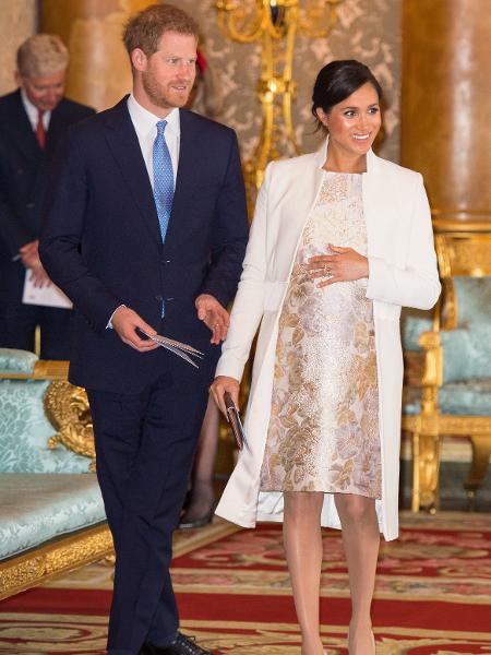 Meghan na comemoração dos 50 anos do príncipe Charles como Príncipe de Gales em 5 de março - Getty Images