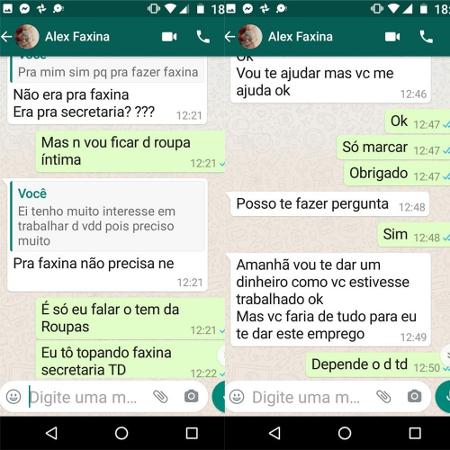 Delegada orienta a mulher a denunciar esse tipo de mensagem - Arquivo pessoal