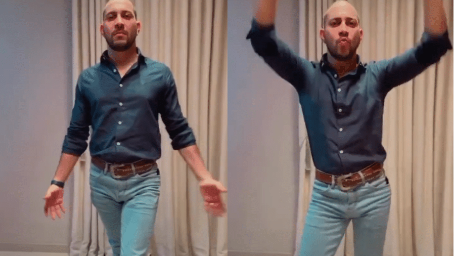 Caio Afiune publicou vídeo dançando hit de Britney Spears - Reprodução/Instagram