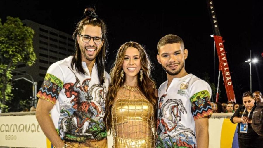 BBB 22: Vyni, Larissa e Luciano estreiam no Carnaval do Rio - Webert Belicio/AgNews