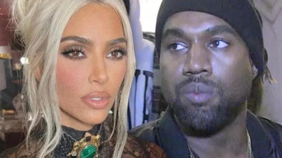 Kim Kardashian e seu ex-marido, Kanye West - Reprodução/TMZ