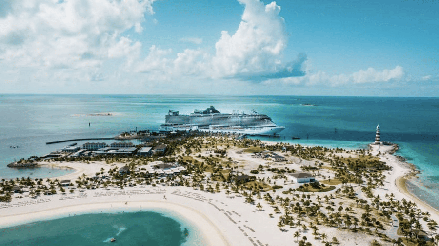 Ilha Ocean Cay, nas Bahamas - Reprodução / Instagram / @wsonboard