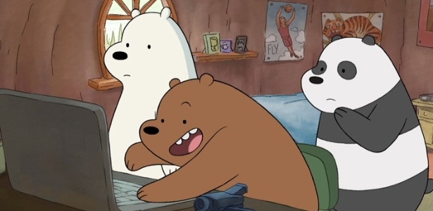 Os irmãos Polar, Pardo e Panda são os protagonistas da animação “Ursos Sem Curso”, do Cartoon Network