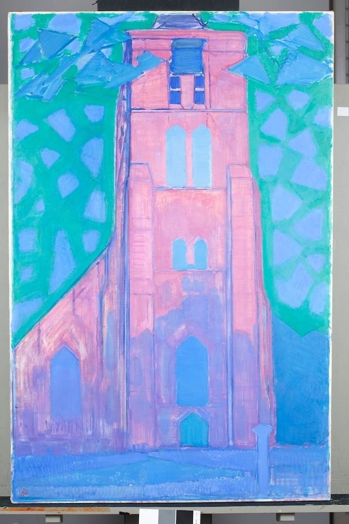 Piet Mondrian, Campanário de Zelândia (1911) - Gemeentemuseum, Den Haag, Holanda