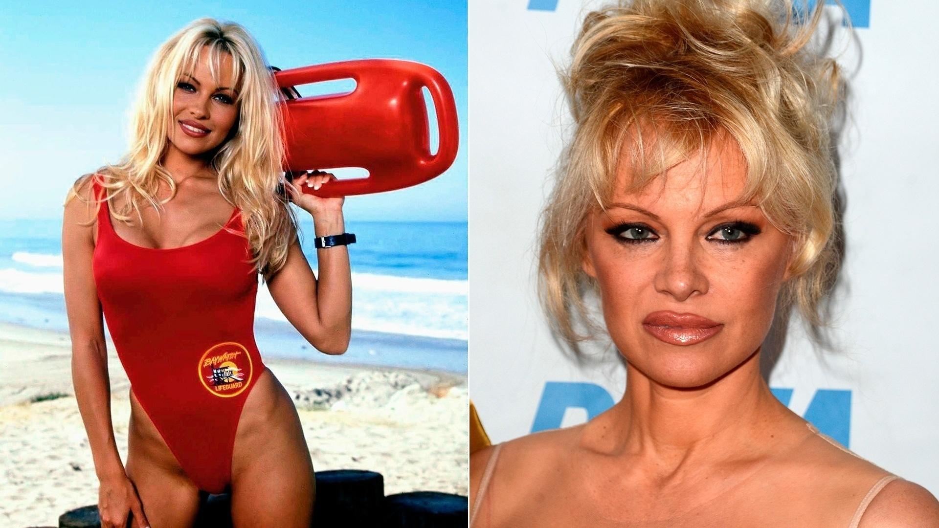 Antes e depois de Pamela Anderson em ?S.O.S Malibu? - Reprodução/Kathy Hutchins/Shutterstock.com