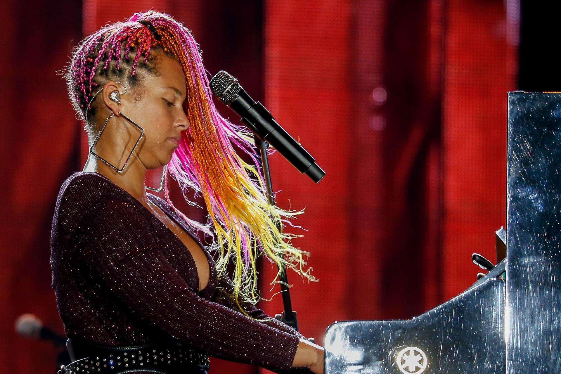 Alicia Keys se apresenta no Palco Mundo na terceira noite do Rock in Rio - Marco Antonio Teixeira/UOL