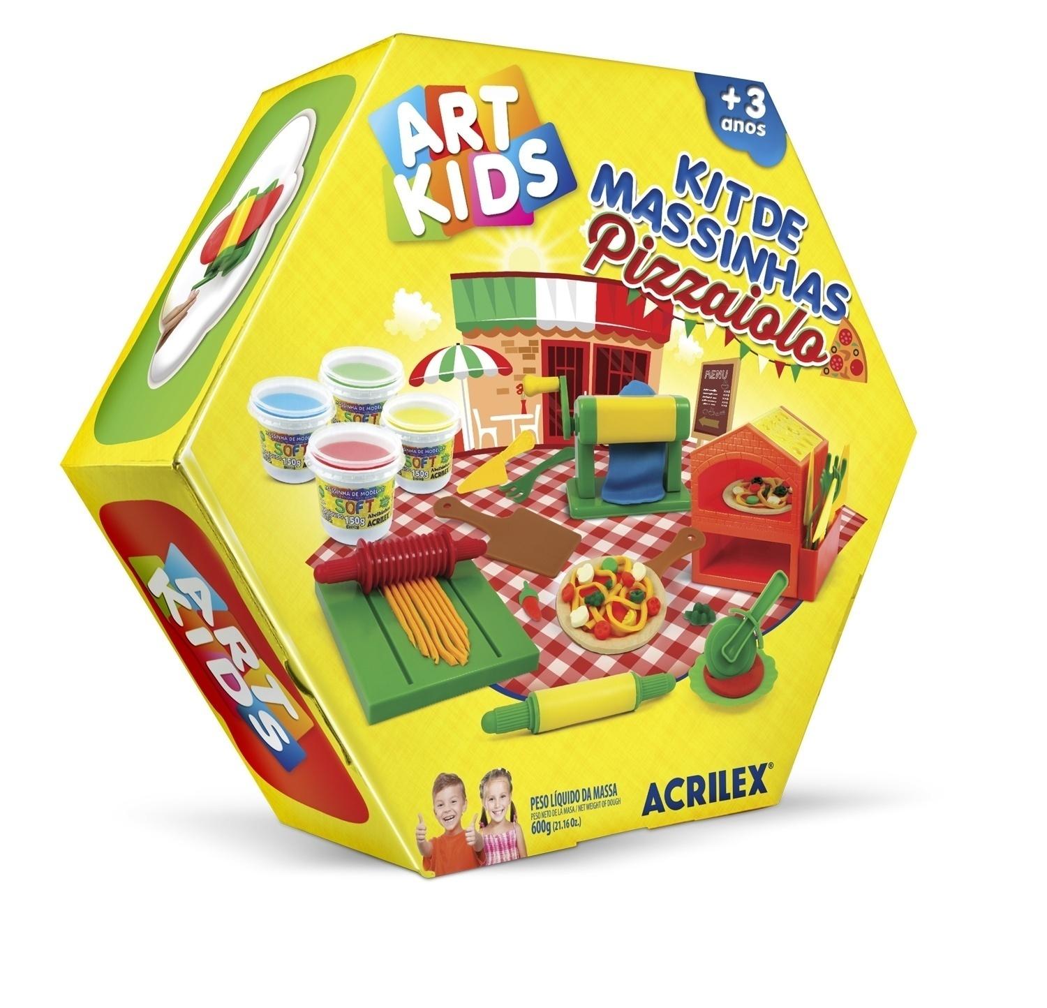 Kit de Massinhas Art Kids Kit Pizzaiolo - Divulgação