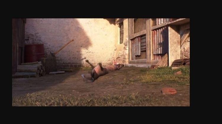 Cena do filme "Viva - A Vida é uma Festa" que faz referência a "O Iluminado" - Reprodução - Reprodução