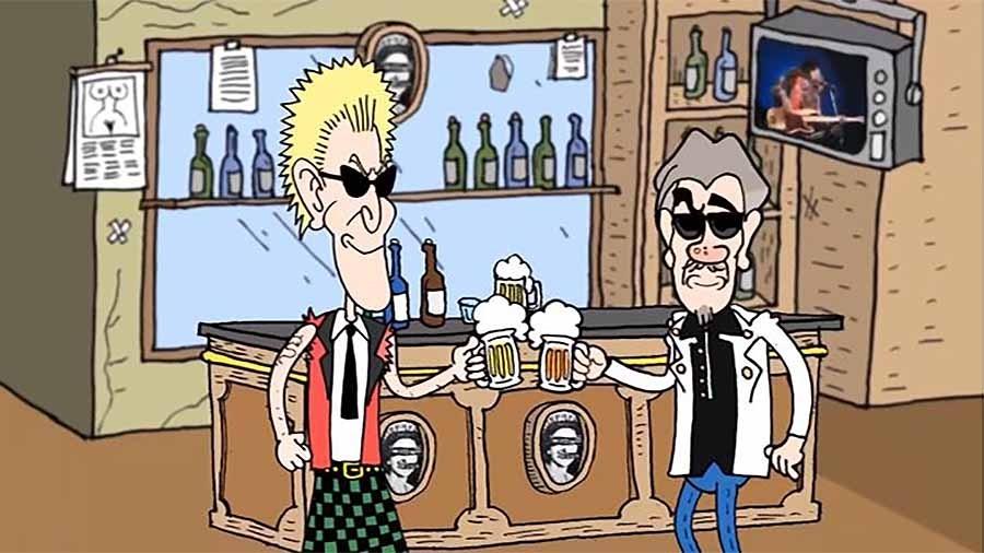 Supla e Glen Matlock estão juntos em animação de "This Ain"t the Ballad of Johnny Stiff" - Reprodução