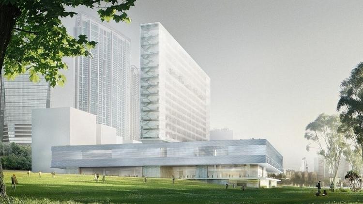 O Museu M+, que será inaugurado em Hong Kong - Reprodução - Reprodução