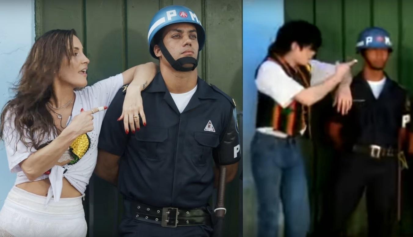 Claudia Leitte homenageia Michael Jackson em clipe de "Saudade", rodado no Pelourinho, em Salvador - Reprodução/Montagem