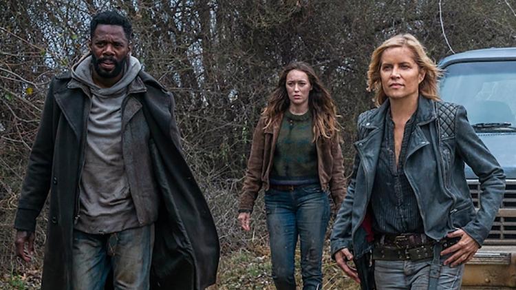 Os personagens de Victor Strand, Alicia e Madison em Fear of The Walking Dead - Divulgação - Divulgação
