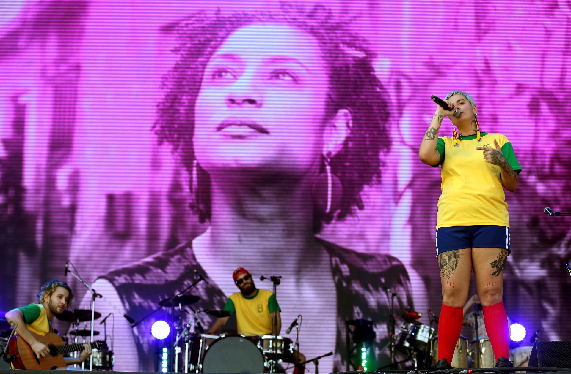 Banda Francisco, El Hombre também homenageia Marielle Franco no Rock In Rio 2019 - WILTON JUNIOR/ESTADÃO CONTEÚDO