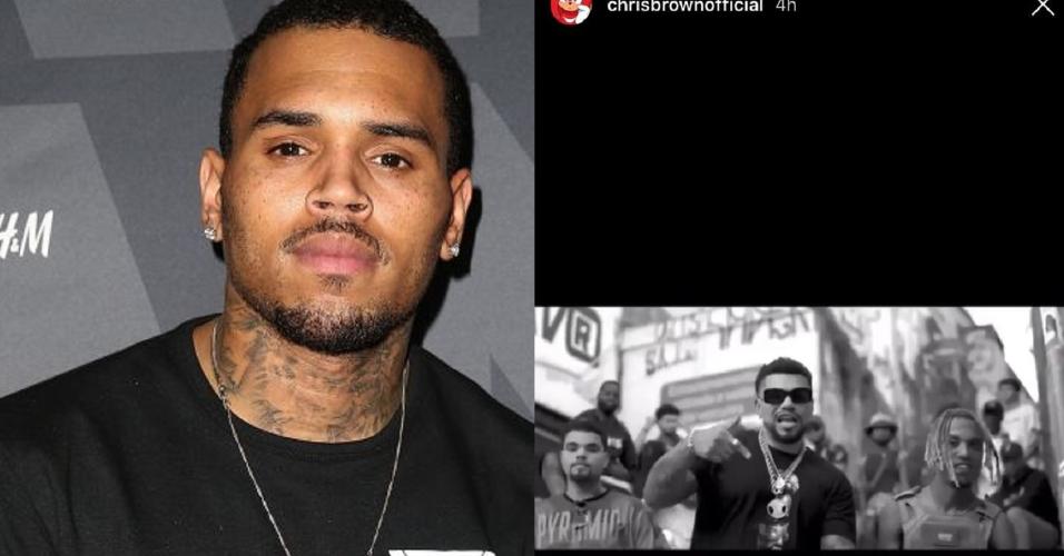 Chris Brown compartilhou clipe de Naldo no Instagram
