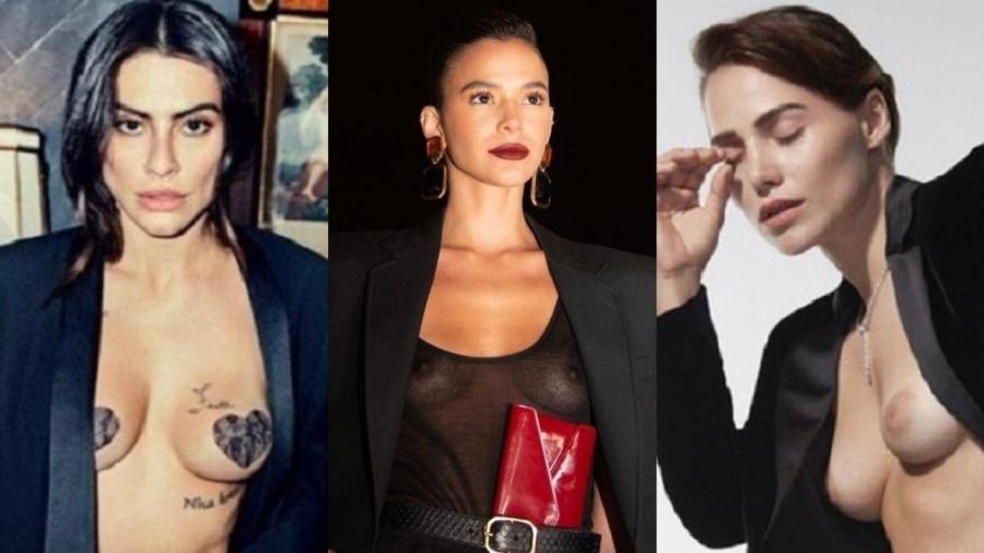 Bruna Marquezine, Cleo Pires, Letícia Colin e mais sofreram críticas por seios à mostra - Reprodução/Instagram