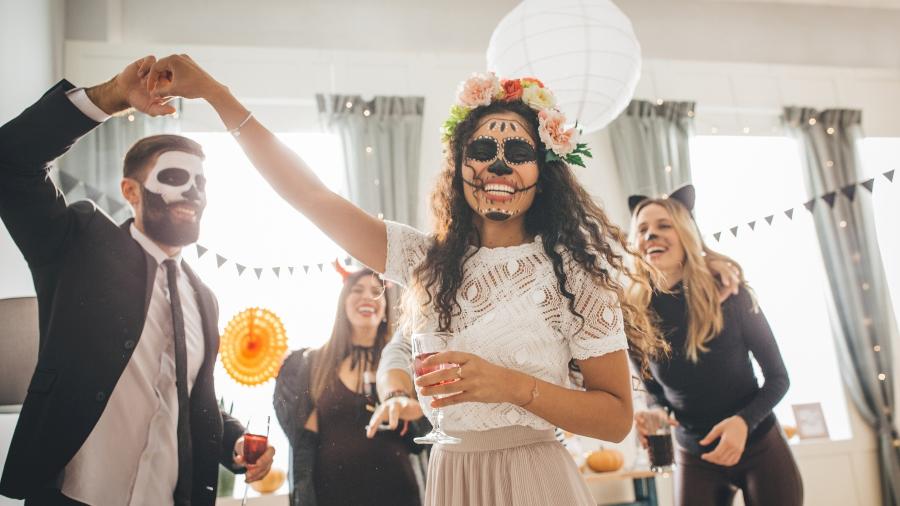 Sereia Azul Traje Feminino Adulto para Festa a Fantasia Halloween