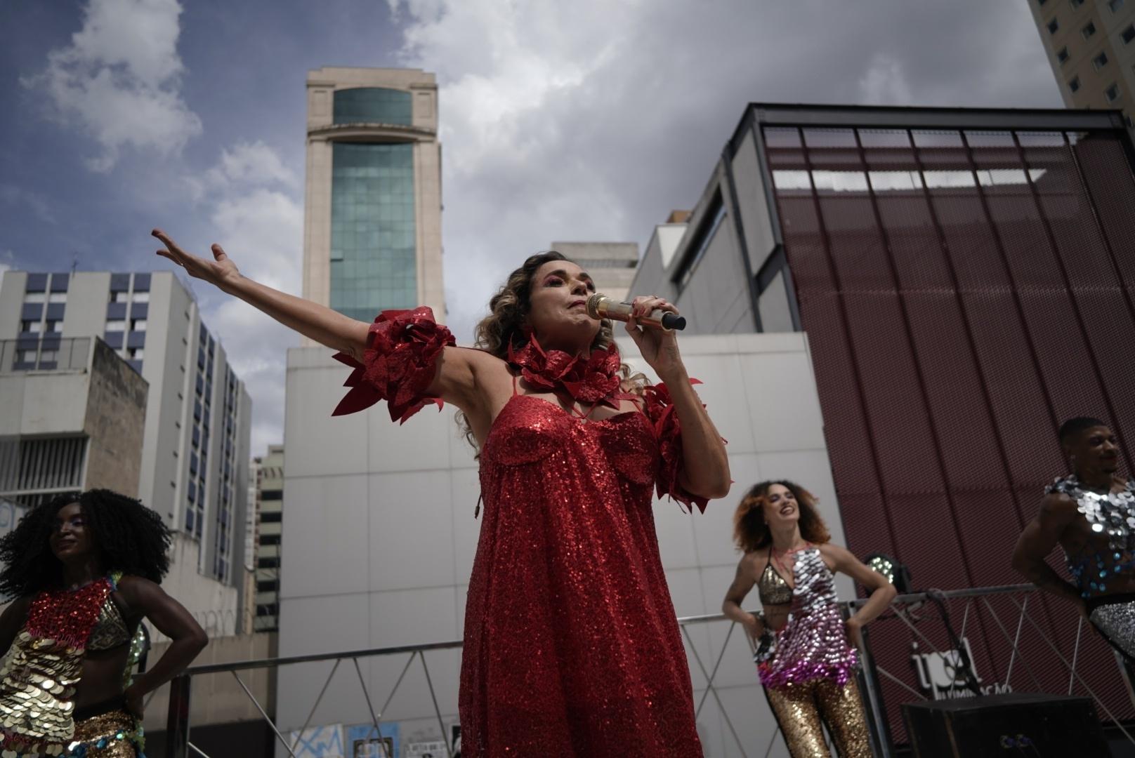 Ela disse que seu bloco seria de 'energia' para Rita Lee - Andre Porto/UOL