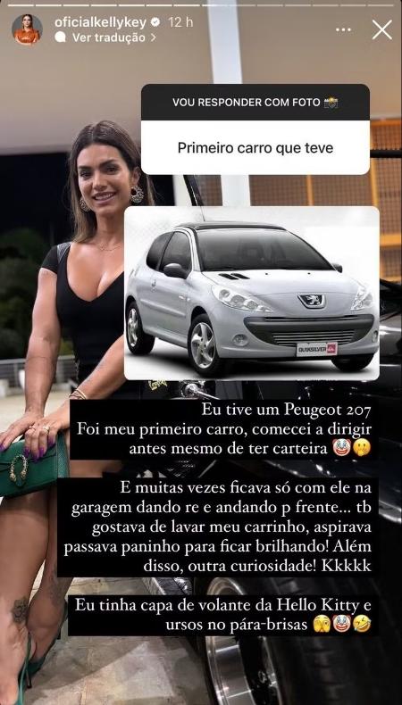 Kelly Key responde fã sobre seu primeiro carro