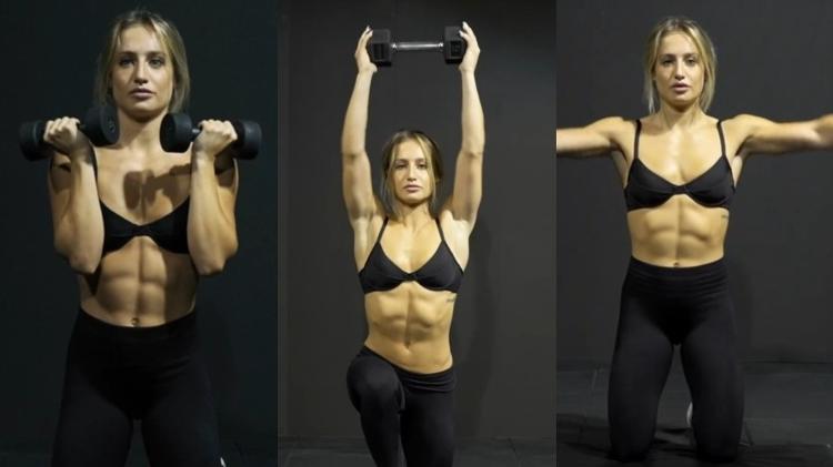 Bruna Griphao exibe shape trincado em treino Bruna Griphao exibe shape trincado em treino