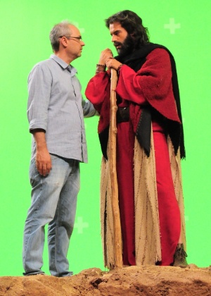 Alexandre Avancini com Guilherme Winter em "Os Dez Mandamentos" - Munir Chatack/Record - Munir Chatack/Record