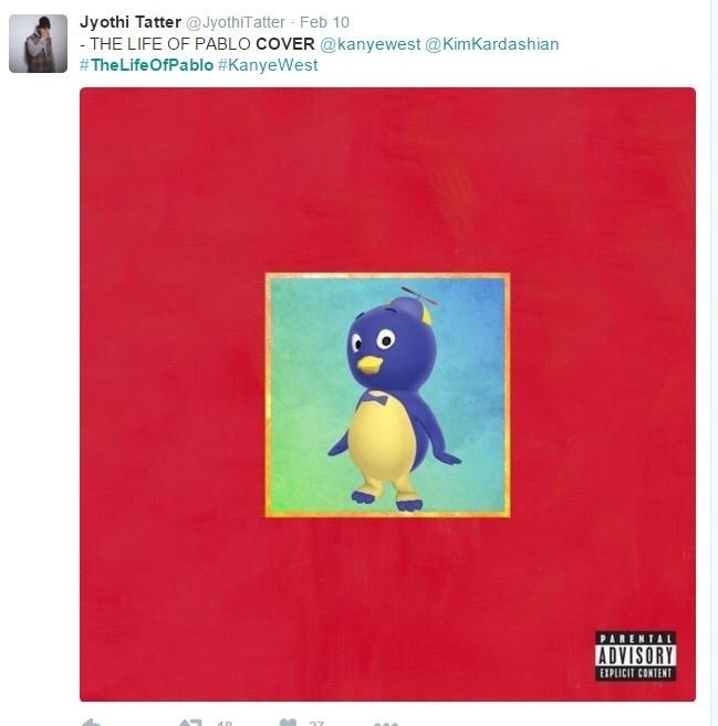 Internautas fazem meme com Kanye West e criam capas alternativas para o disco "The Life of Pablo" - Reprodução/Twitter