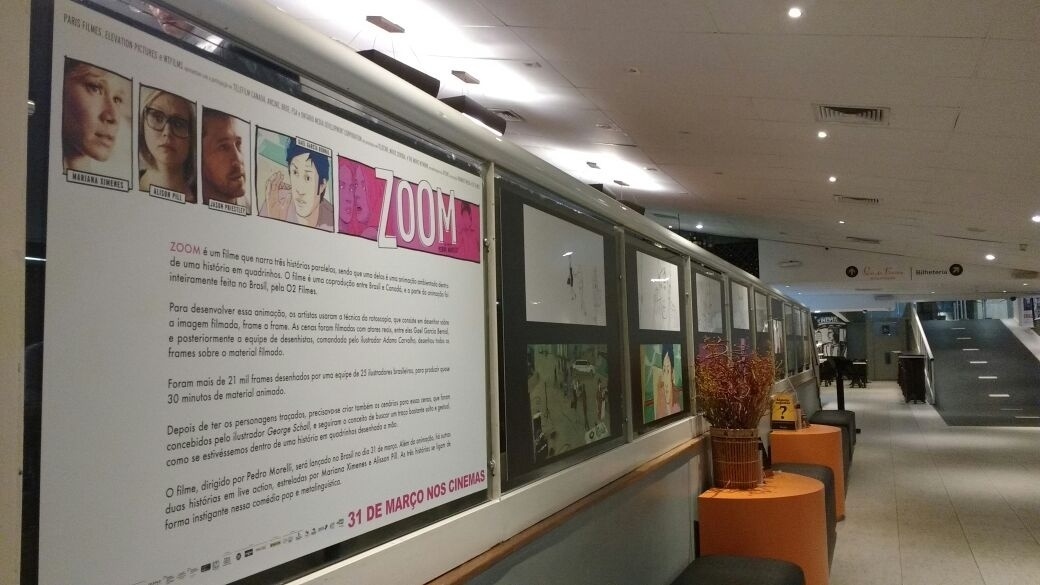 O filme "Zoom", dirigido por Pedro Morelli e que chega aos cinemas no dia 31 de março, tem seus frames, storyboards e desenhos expostos no Reserva Cultural (avenida Paulista, 900). - Divulgação