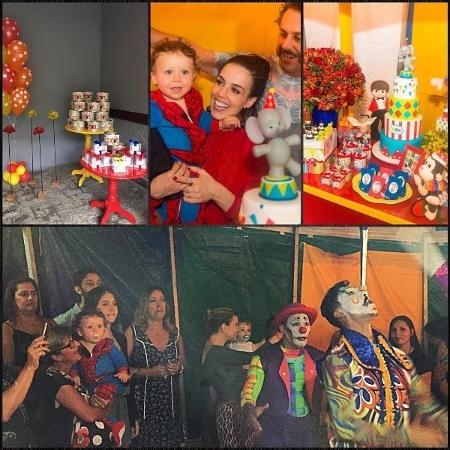 Karen Brusttolin e Alexandre Nero na festa de 1 ano do filho, Noá - Reprodução/Instagram/alexandrenero - Reprodução/Instagram/alexandrenero