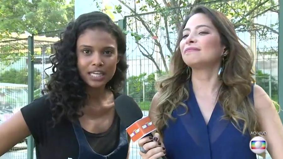 Aline Dias no "Vídeo Show" - Reprodução/Globo
