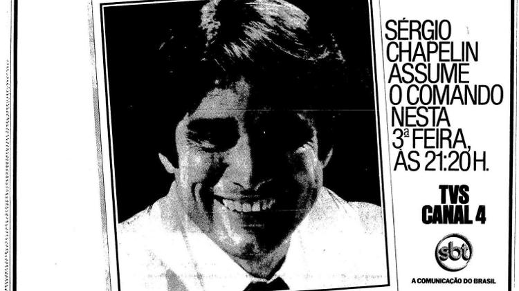 Sergio Chapelin foi contratado pelo SBT em 1983 - Reprodução - Reprodução