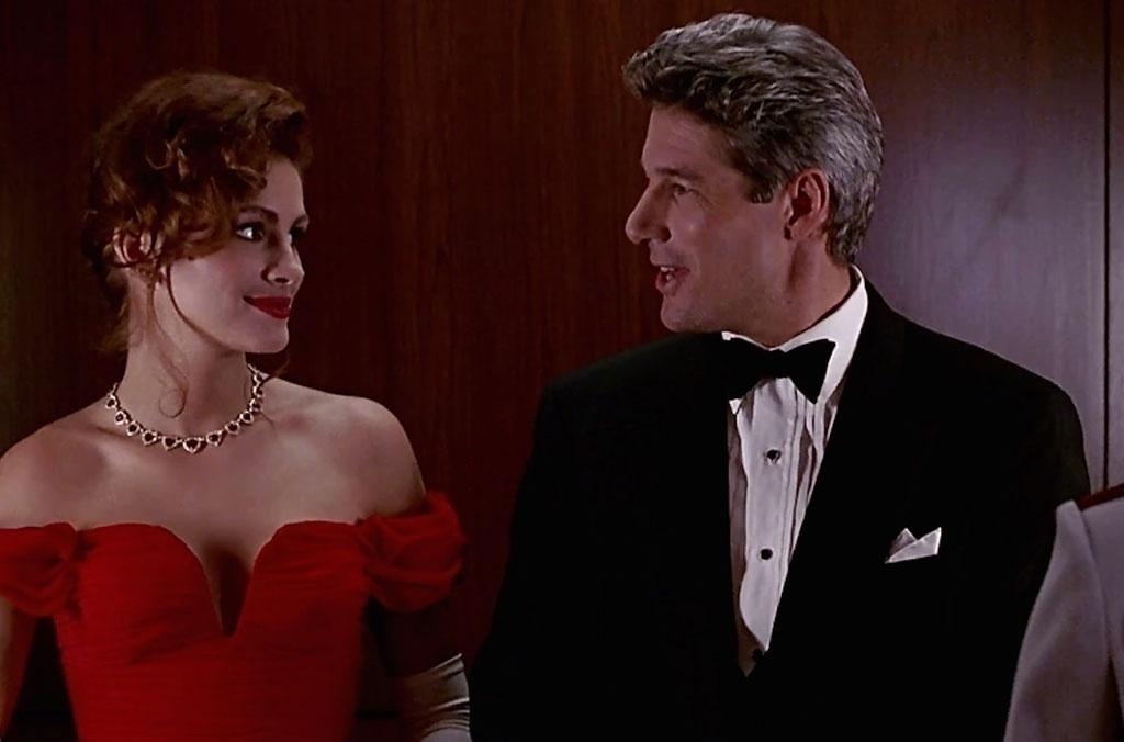 Richard Gere e Julia Roberts em cena de "Uma Linda Mulher" (1990) - Divulgação