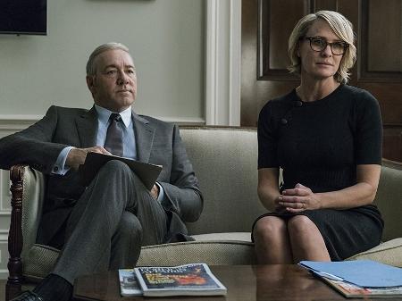 Kevin Spacey e Robin Wright em cena na série "House of Cards" (2013) - Divulgação