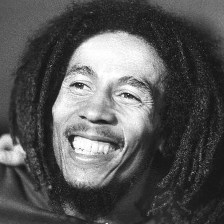 Bob Marley em foto de 1976, anos em que foi alvo de um atentado