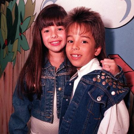 Sandy e Junior em 1992 - Bel Pedrosa/Folhapress - Bel Pedrosa/Folhapress
