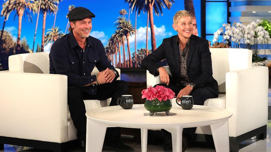 Ellen DeGeneres entrevista Brad Pitt - Michael Rozman/Warner Bros.