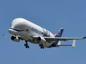 Avião que imita baleia Beluga faz pouso de emergência na Holanda; vídeo