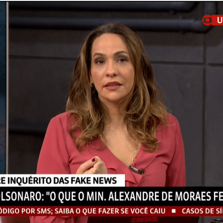 A jornalista Maria Beltrão, da Globonews - Reprodução/Globonews