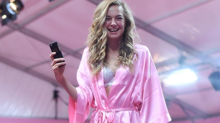 Bridget Malcom no desfile Victorias Secret em Paris em novembro de 2016 - Reprodução/Divulgação - Reprodução/Divulgação