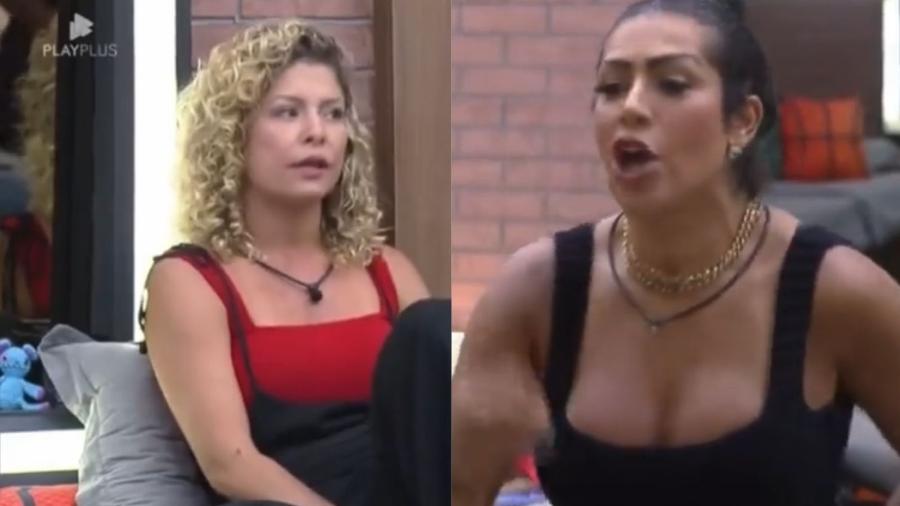 A Fazenda 2022: Moranguinho e Bárbara discutem sobre divisão de grupos e dançarina culpa Thomaz - Reprodução/Playplus