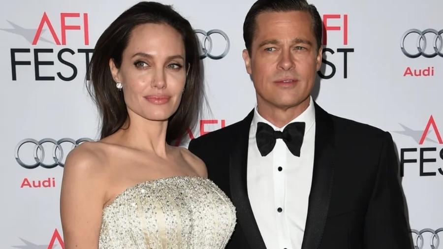 O ex-casal Angelina Jolie e Brad Pitt
