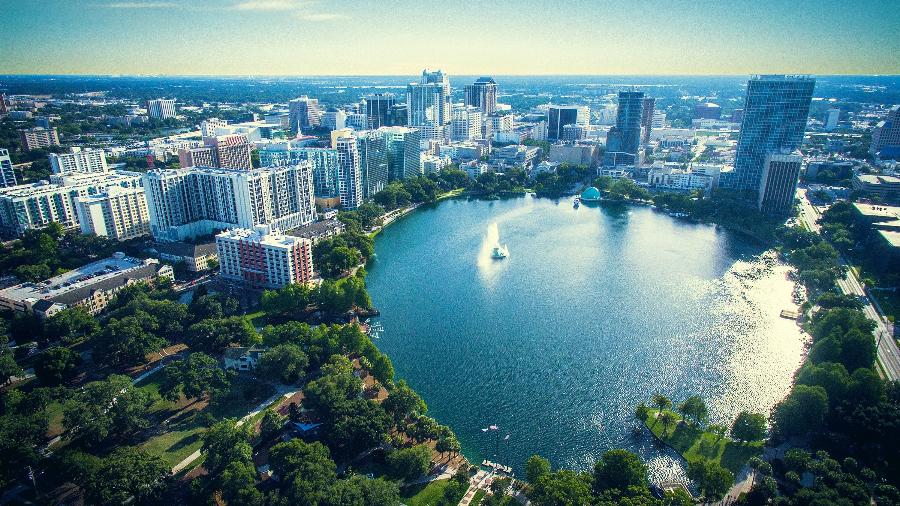 Vista aérea de Orlando, na Flórida - Getty Images