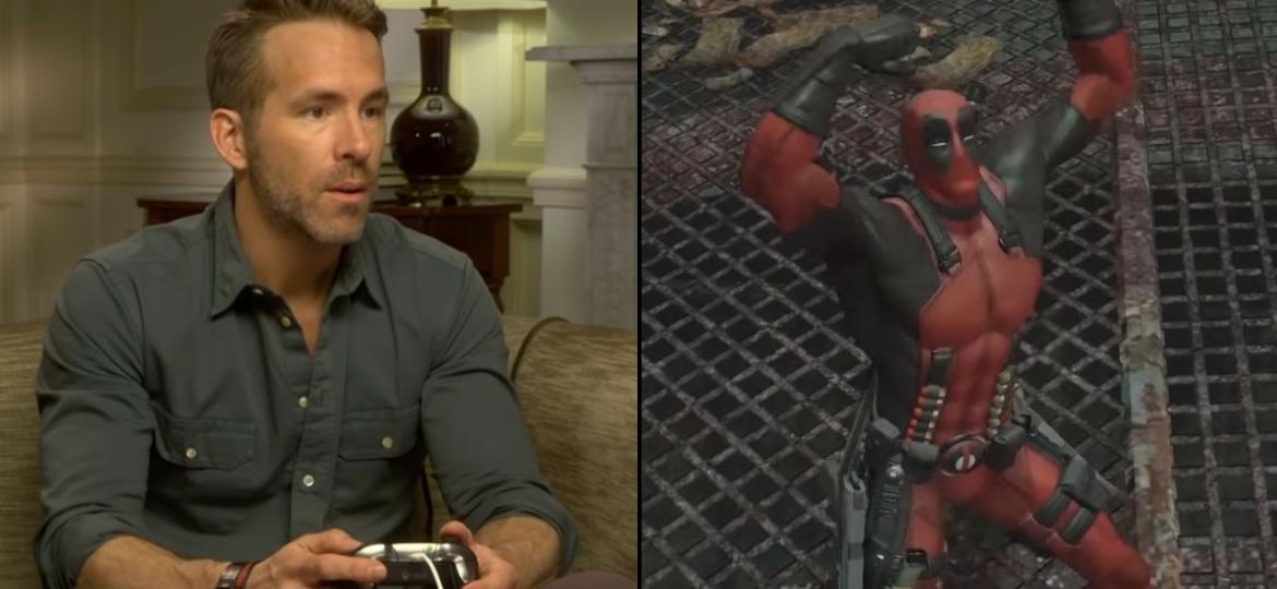 Ryan Reynolds jogando Deadpool - Reprodução/GameHall